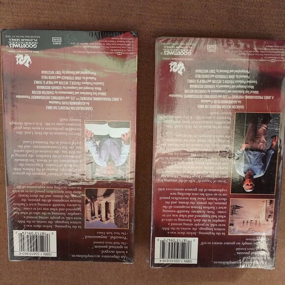 Charlton Heston -The Bible VHS Tapes Jesus Of Nazareth & The Story Of Moses-NEW - Picture 2 of 2
